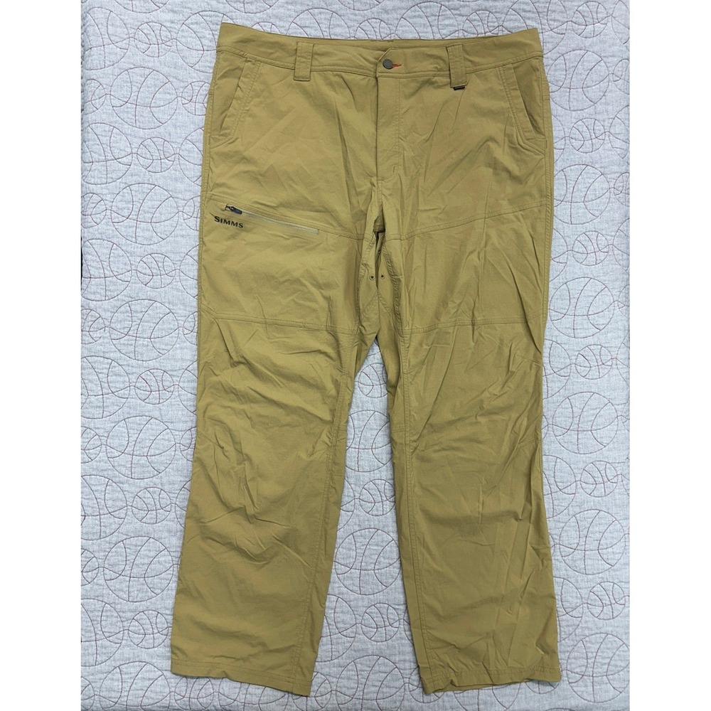 Simms Superlight Fishing Pants Tan UPF 50 Quick-Dry / Mens 42R